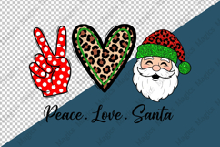 Christmas Peace Santa Sublimation Png Product Image 4