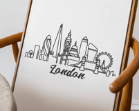 London Minimalism Line Drawing Product Image 3