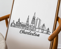 Charleston Minimalism Line Drawing Product Image 3