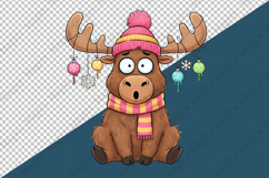 Funny Christmas Moose Png Product Image 3