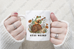 Stay Weird Witchy Halloween Gothic Frog Product Image 4
