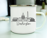 Washington Minimalism Line Drawing Product Image 2