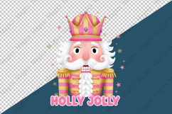 Pink Holly Jolly Nutcracker Png Product Image 4