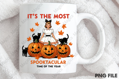 Vintage Halloween Girl PNG Sublimation Product Image 4