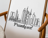 Frankfurt Minimalism Line Drawing Product Image 3
