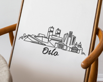 Oslo Minimalism Line Drawing Product Image 3