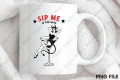Halloween Pin-up Girl Cocktail PNG Product Image 4