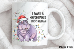 Hippopotamus Funny Christmas Sublimation Product Image 4
