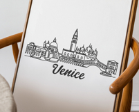Venice Minimalism Line Drawing Product Image 3