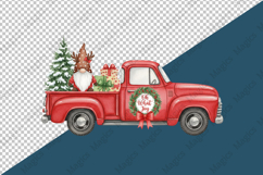 Christmas Red Truck PNG Product Image 3
