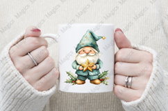 Watercolor Festive Gnomes Collection Clipart Product Image 4