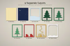 3D Layered Christmas Tree SVG Product Image 6