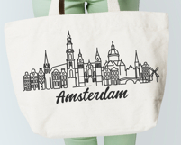 Amsterdam Minimalism Line Drawing Product Image 4