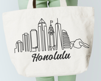 Honolulu Minimalism Line Drawing Product Image 4