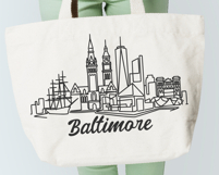 Baltimore Minimalism Line Drawing Product Image 4