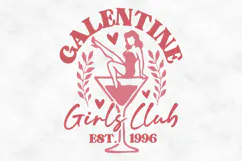 Galentine Girls Club SVG PNG File Product Image 1