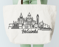 Helsinki Minimalism Line Drawing Product Image 4