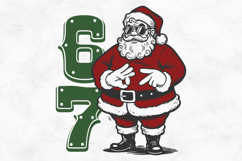 Six Seven 67 Santa Claus SVG PNG File Product Image 1