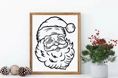 Santa SVG File - Santa Face SVG - Christmas SVG Product Image 4