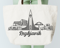 Reykjavik Minimalism Line Drawing Product Image 4