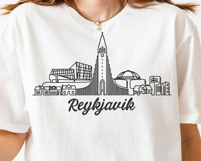 Reykjavik Minimalism Line Drawing Product Image 5
