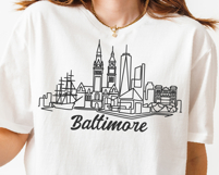 Baltimore Minimalism Line Drawing Product Image 5