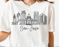 San Jose Minimalism Line Drawing Product Image 5