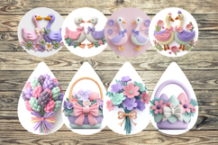 Easter Earrings Bundle, Spring Earrings Bundle PNG Product Image 7
