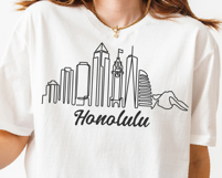 Honolulu Minimalism Line Drawing Product Image 5