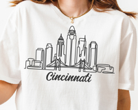 Cincinnati Minimalism Line Drawing Product Image 5
