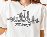 Pittsburgh Minimalism Line Drawing Product Image 5