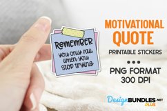 You Only Fail When You Stop Trying, Motivational Stickers Product Image 1