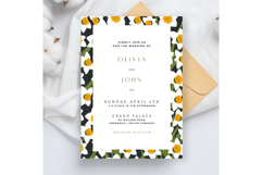 Daffodil Flower Wedding Invitation | Wedding Invitation Product Image 1