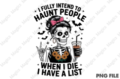 The Haunting Begins After Coffee Png Product Image 1
