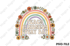 Teach Kindness Every Day Png, Teacher Sublimation Product Image 2