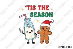 Christmas Milk and Cookies PNG Product Image 1