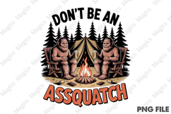 Funny Camping Png, Hiking Png Product Image 1