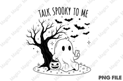 Halloween Ghost Talk Spooky to Me Png Product Image 1