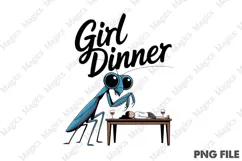 Girl Dinner Png,Mental Health Png Product Image 1