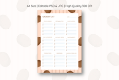 Kiwi Grocery List Template | Grocery List | Planner Product Image 1