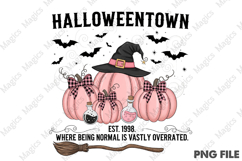 Halloweentown EST 1998 Pink Pumpkin Png Product Image 1