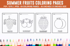 Fruit Coloring Pages for Kids - Coloring Pages Product Image 1