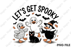 Let&#039;s Get Spooky ,Halloween Goose PNG Product Image 2