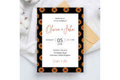 Sunflower Wedding Invitation | Wedding Invitation Product Image 1