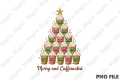 Merry and Caffeinated Christmas Png Product Image 1