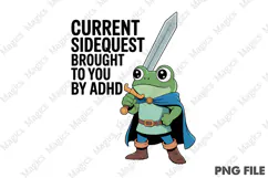 ADHD,Mental Health Png ,Frog Png Product Image 1