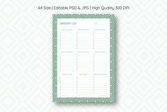 Geometry Grocery List Template | Grocery List | Planner Product Image 1