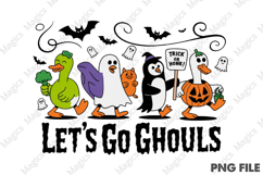 Let&#039;s Go Ghouls,Goose Halloween Png Product Image 1