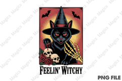 Feelin' Witchy Png,,Cats Crazy Png Product Image 2