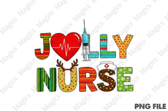 Jolly Nurse Png, Christmas Nurse Png Product Image 1